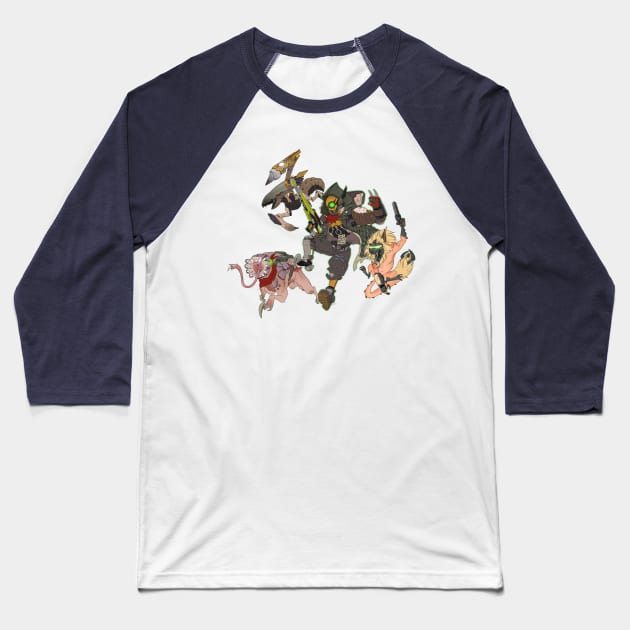 FL4K Attack Baseball T-Shirt by Keroa